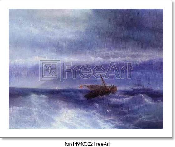 Free art print of The Caucasian Range from the Sea by Ivan Aivazovsky Free art print of The Caucasian Range from the Sea by Ivan Aivazovsky