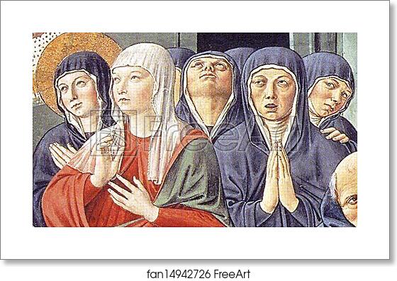 Free art print of Death of St. Monica. Detail by Benozzo Gozzoli Free art print of Death of St. Monica. Detail by Benozzo Gozzoli