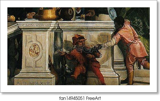 Free art print of Feast in the House of Levi. Detail by Paolo Veronese Free art print of Feast in the House of Levi. Detail by Paolo Veronese