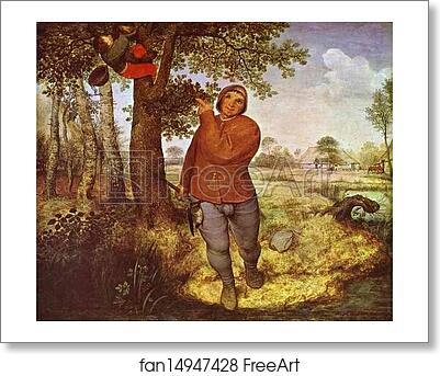 Free art print of The Peasant and the Birdnester by Pieter Bruegel The Elder