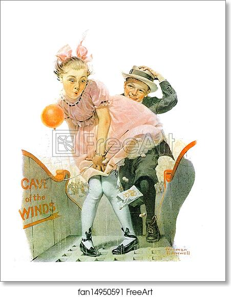 Free art print of Cave of the Winds by Norman Rockwell Free art print of Cave of the Winds by Norman Rockwell