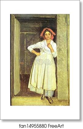 Free art print of Girl from Albano Standing in the Doorway by Alexander Ivanov