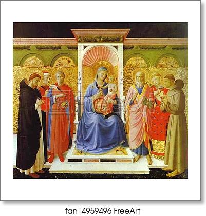 Free art print of Annalena Altarpiece by Fra Angelico
