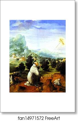 Free art print of The Stigmata of St. Francis by Jan Van Scorel
