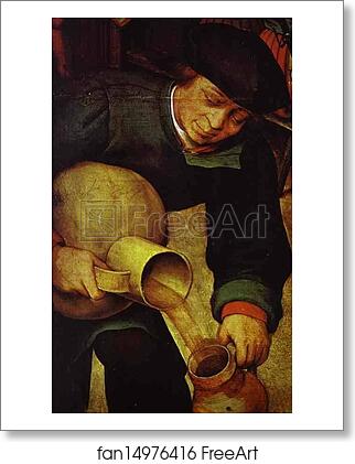 Free art print of The Peasant Wedding. Detail by Pieter Bruegel The Elder Free art print of The Peasant Wedding. Detail by Pieter Bruegel The Elder