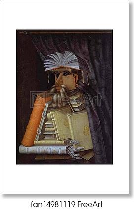 Free art print of The Librarian by Giuseppe Arcimboldo