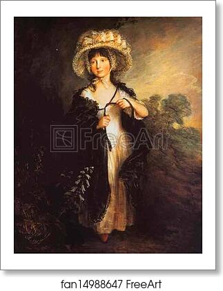 Free art print of Miss Haverfield by Thomas Gainsborough
