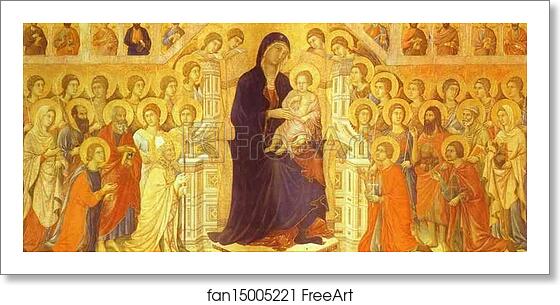 Free art print of Maestà (front, central panel) by Duccio Di Buoninsegna Free art print of Maestà (front, central panel) by Duccio Di Buoninsegna