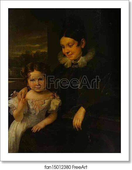 Free art print of Portrait of V. I. Yershova with Her Daughter by Vasily Tropinin Free art print of Portrait of V. I. Yershova with Her Daughter by Vasily Tropinin