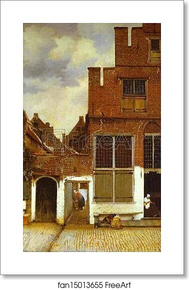 Free art print of Street in Delfi by Jan Vermeer