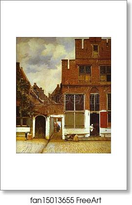 Free art print of Street in Delfi by Jan Vermeer