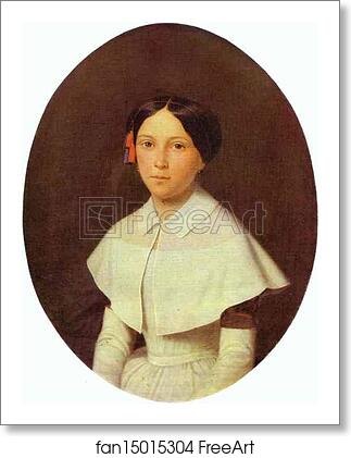 Free art print of Portrait of a Student of Smolny Institute for Young Ladies by Fedor Slavyansky