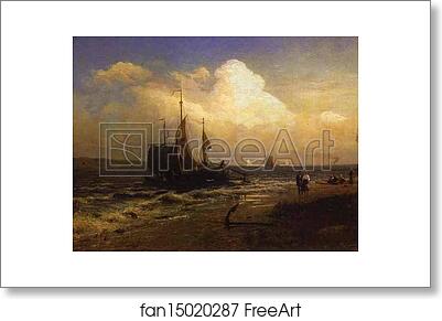 Free art print of On the River. Windy Day by Feodor Vasilyev Free art print of On the River. Windy Day by Feodor Vasilyev