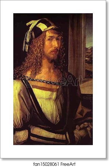 Free art print of Self-Portrait at 26 by Albrecht Dürer