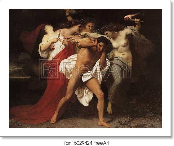 Free art print of Orestes Pursued by the Furies by William-Adolphe Bouguereau Free art print of Orestes Pursued by the Furies by William-Adolphe Bouguereau