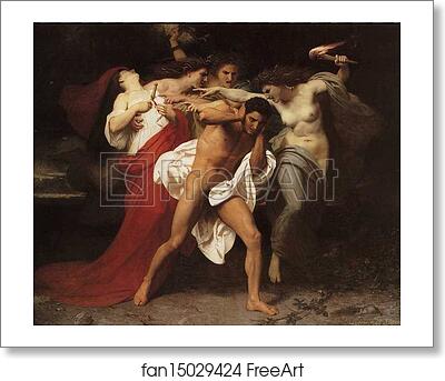 Free art print of Orestes Pursued by the Furies by William-Adolphe Bouguereau