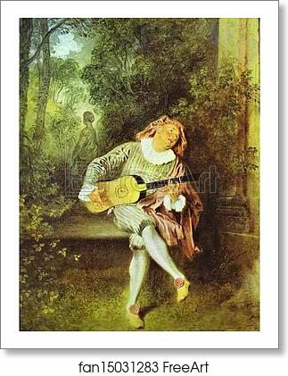 Free art print of Mezzetin by Jean-Antoine Watteau