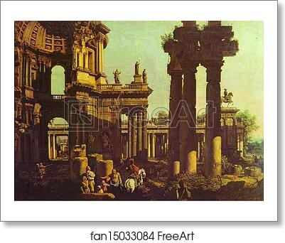 Free art print of Ruins of a Temple by Bernardo Bellotto
