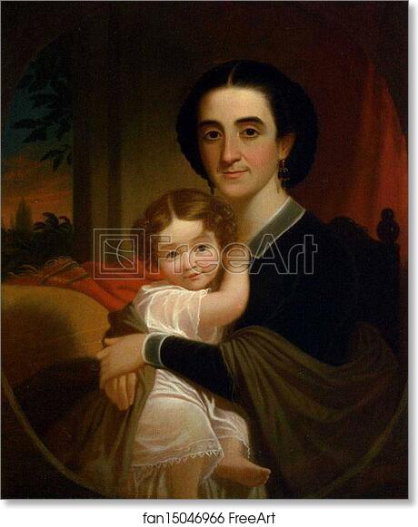 Free art print of Mrs. Robert Levi Todd (Sally Hall) and Her Daughter Matilda Tete Todd by George Caleb Bingham