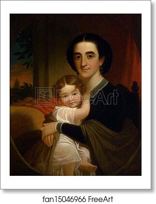 Free art print of Mrs. Robert Levi Todd (Sally Hall) and Her Daughter Matilda Tete Todd by George Caleb Bingham