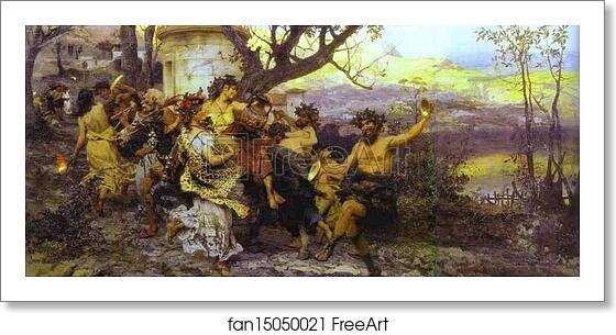 Free art print of Bacchanalia by Henryk Hector Siemiradzki Free art print of Bacchanalia by Henryk Hector Siemiradzki