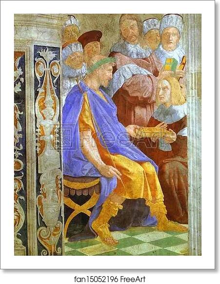 Free art print of Justinian Presenting the Pandects to Trebonianus by Raphael Free art print of Justinian Presenting the Pandects to Trebonianus by Raphael