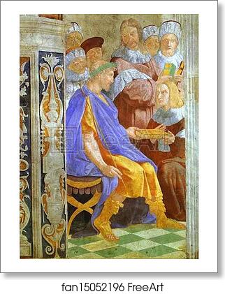 Free art print of Justinian Presenting the Pandects to Trebonianus by Raphael