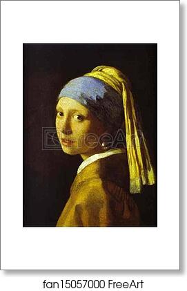 Free art print of Girl with a Pearl Earring by Jan Vermeer
