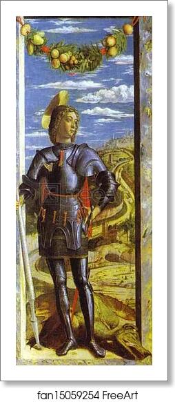 Free art print of St. George by Andrea Mantegna