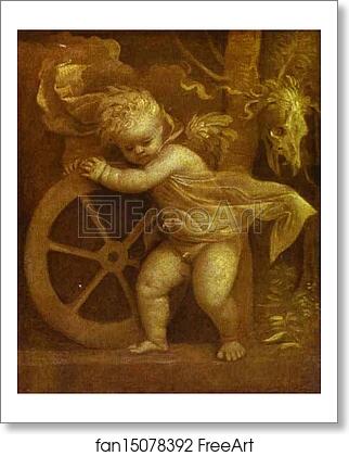 Free art print of Cupid with the Wheel of Fortune by Titian Free art print of Cupid with the Wheel of Fortune by Titian