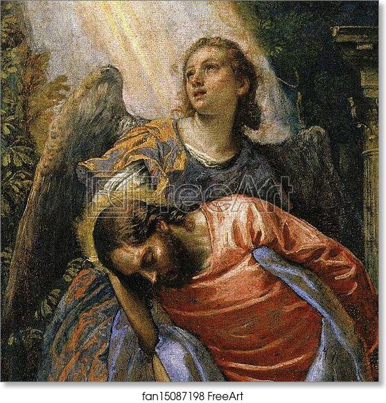 Free art print of Agony in the Garden. Detail by Paolo Veronese