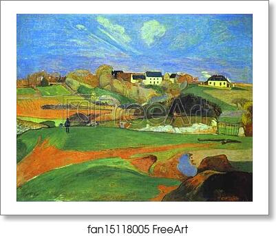 Free art print of Landscape by Paul Gauguin