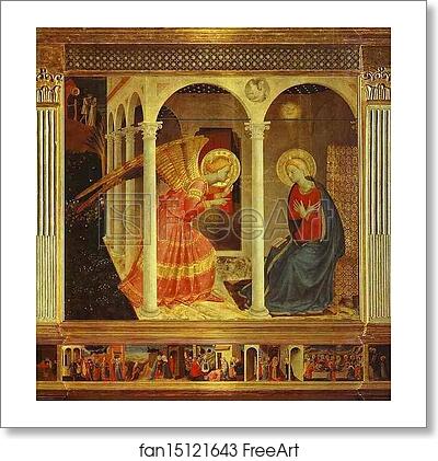 Free art print of Annunciation by Fra Angelico