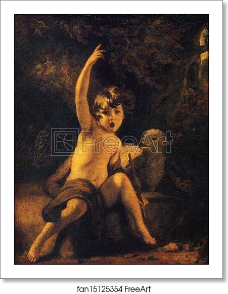 Free art print of Child Baptist in the Wilderness by Sir Joshua Reynolds