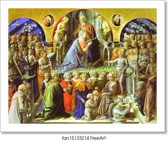 Free art print of The Coronation of the Virgin by Fra Filippo Lippi Free art print of The Coronation of the Virgin by Fra Filippo Lippi