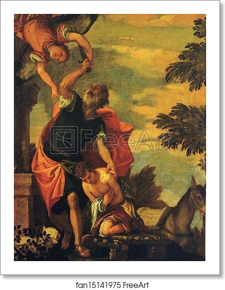 Free art print of The Sacrifice of Abraham by Paolo Veronese