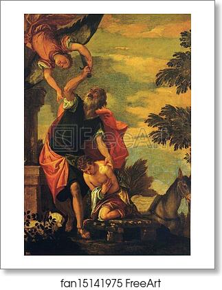 Free art print of The Sacrifice of Abraham by Paolo Veronese
