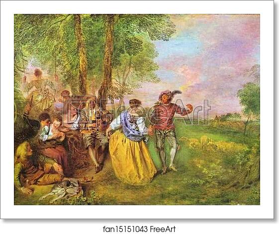 Free art print of The Shepherds by Jean-Antoine Watteau Free art print of The Shepherds by Jean-Antoine Watteau