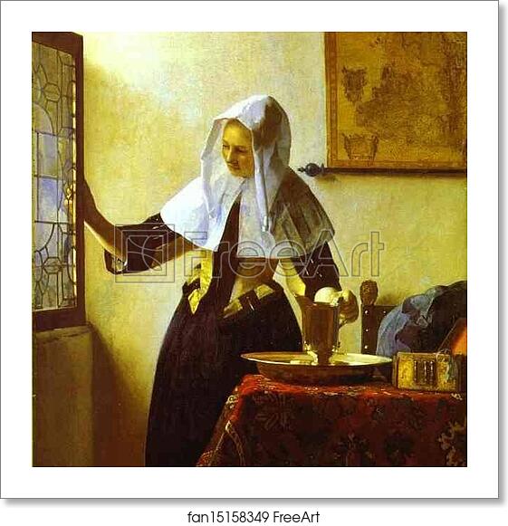 Free art print of Woman with a Water Jug by Jan Vermeer Free art print of Woman with a Water Jug by Jan Vermeer