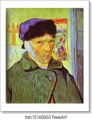 Free art print of Self-Portrait with Bandaged Ear by Vincent Van Gogh