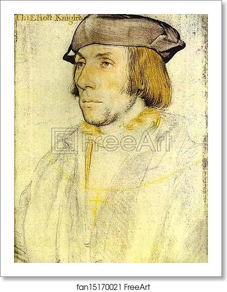 Free art print of Portrait of Sir Thomas Elyot by Hans Holbein The Younger
