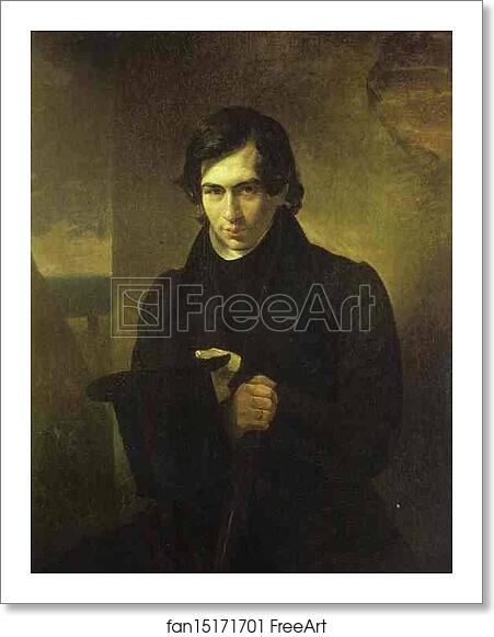 Free art print of Portrait of the Poet and Playwrigh Nestor Kukolnic by Karl Brulloff Free art print of Portrait of the Poet and Playwrigh Nestor Kukolnic by Karl Brulloff