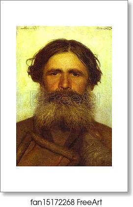 Free art print of The Portrait of a Peasant by Ivan Kramskoy