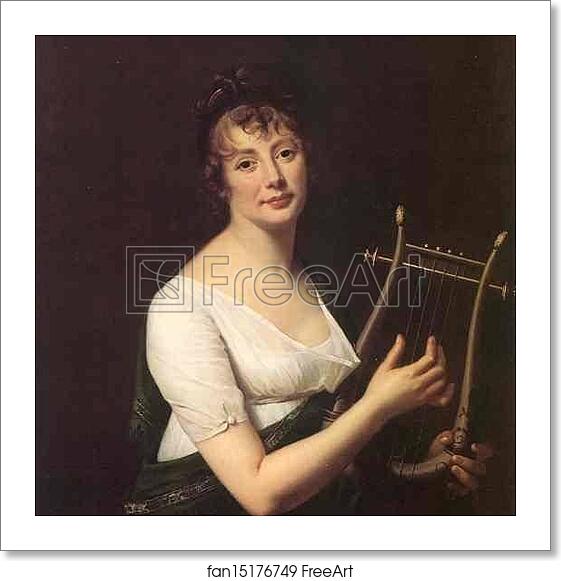 Free art print of Woman with a Lyre by Robert Lefèvre Free art print of Woman with a Lyre by Robert Lefèvre
