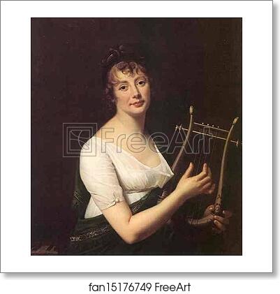 Free art print of Woman with a Lyre by Robert Lefèvre