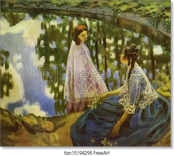 Free art print of The Pool by Victor Borisov-Musatov