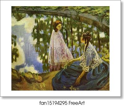 Free art print of The Pool by Victor Borisov-Musatov Free art print of The Pool by Victor Borisov-Musatov