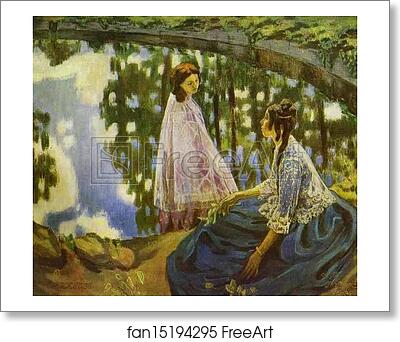 Free art print of The Pool by Victor Borisov-Musatov Free art print of The Pool by Victor Borisov-Musatov