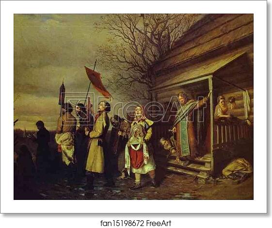 Free art print of Easter Procession in a Village by Vasily Perov Free art print of Easter Procession in a Village by Vasily Perov