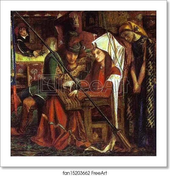 Free art print of The Tune of Seven Towers by Dante Gabriel Rossetti